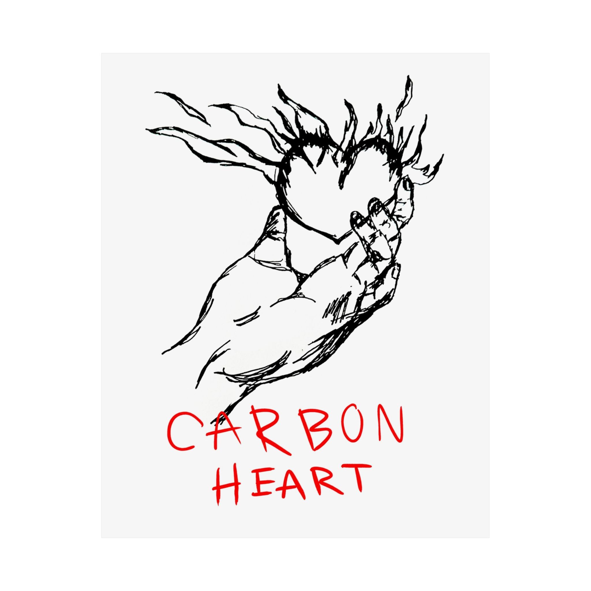 Carbon Heart Print