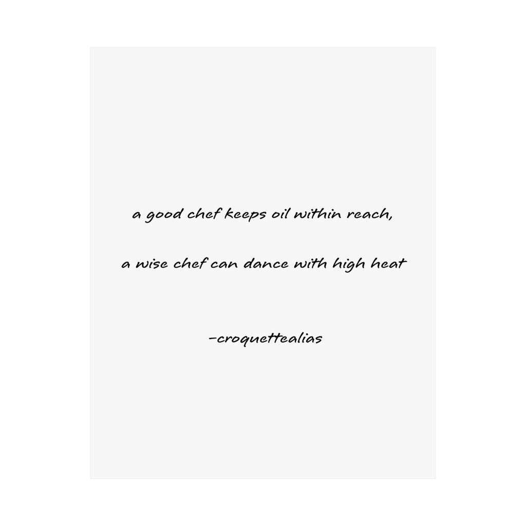 Wise Chef Print