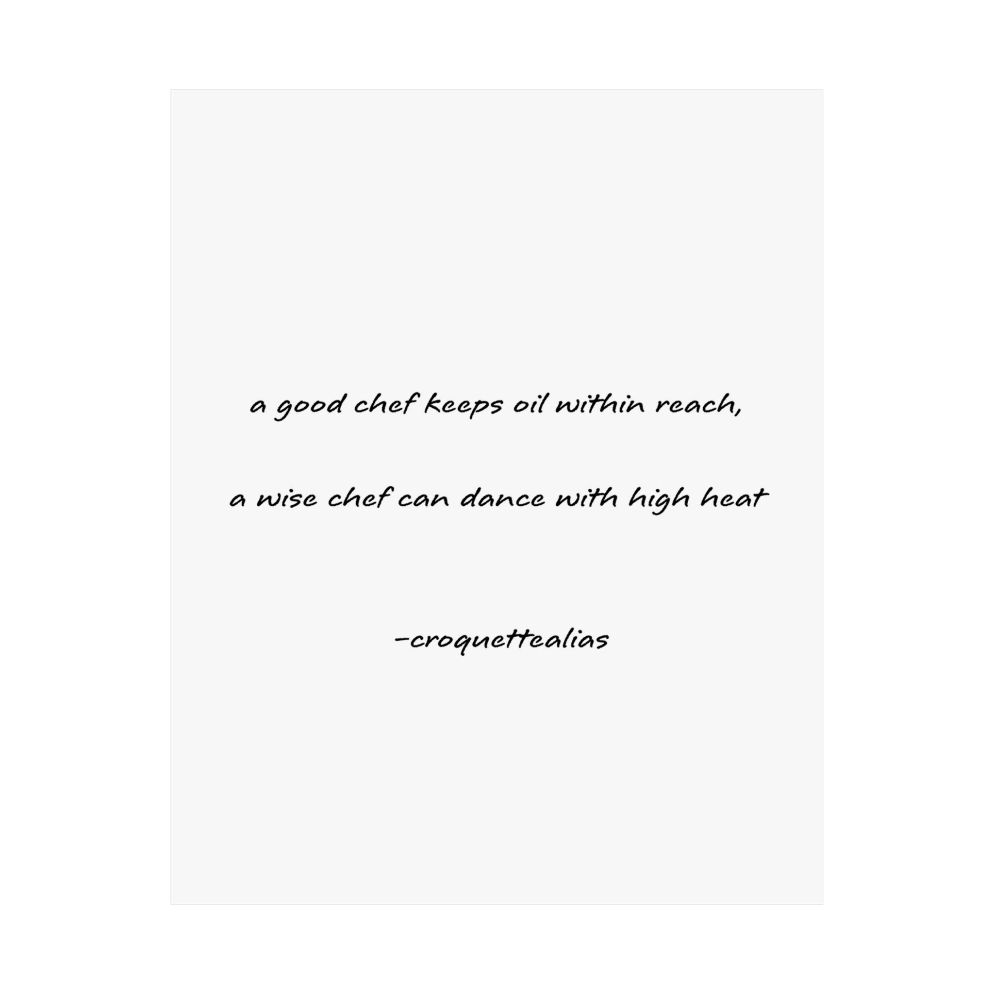 Wise Chef Print