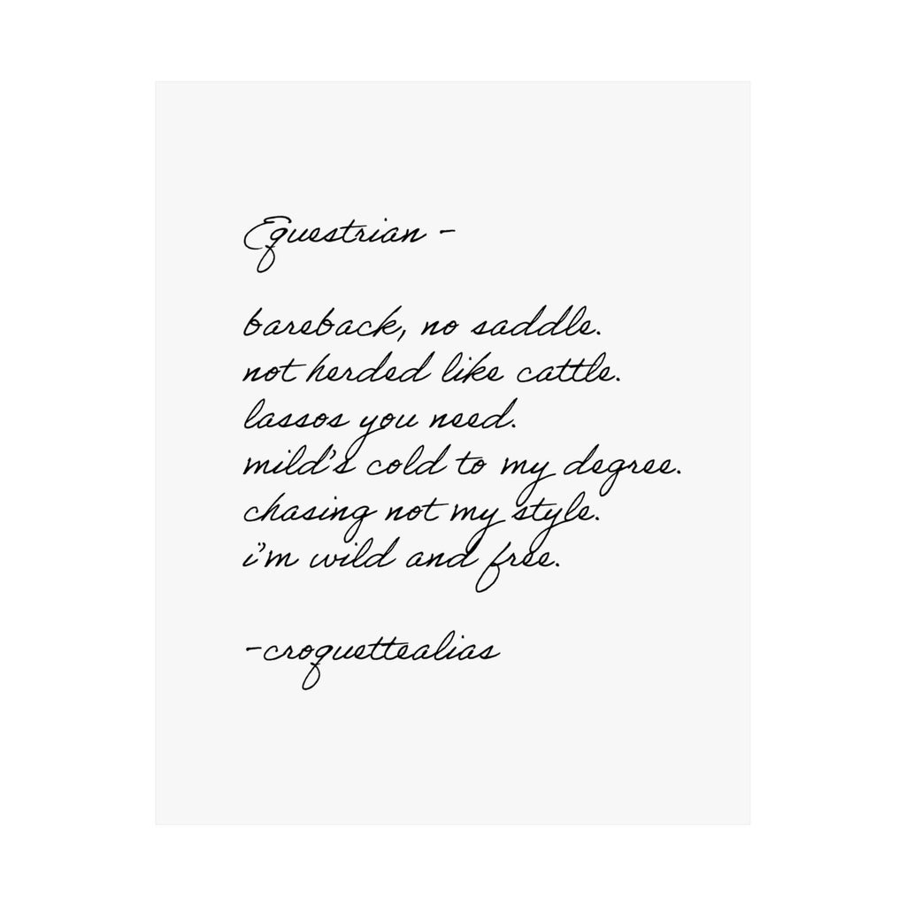 Equestrian Print