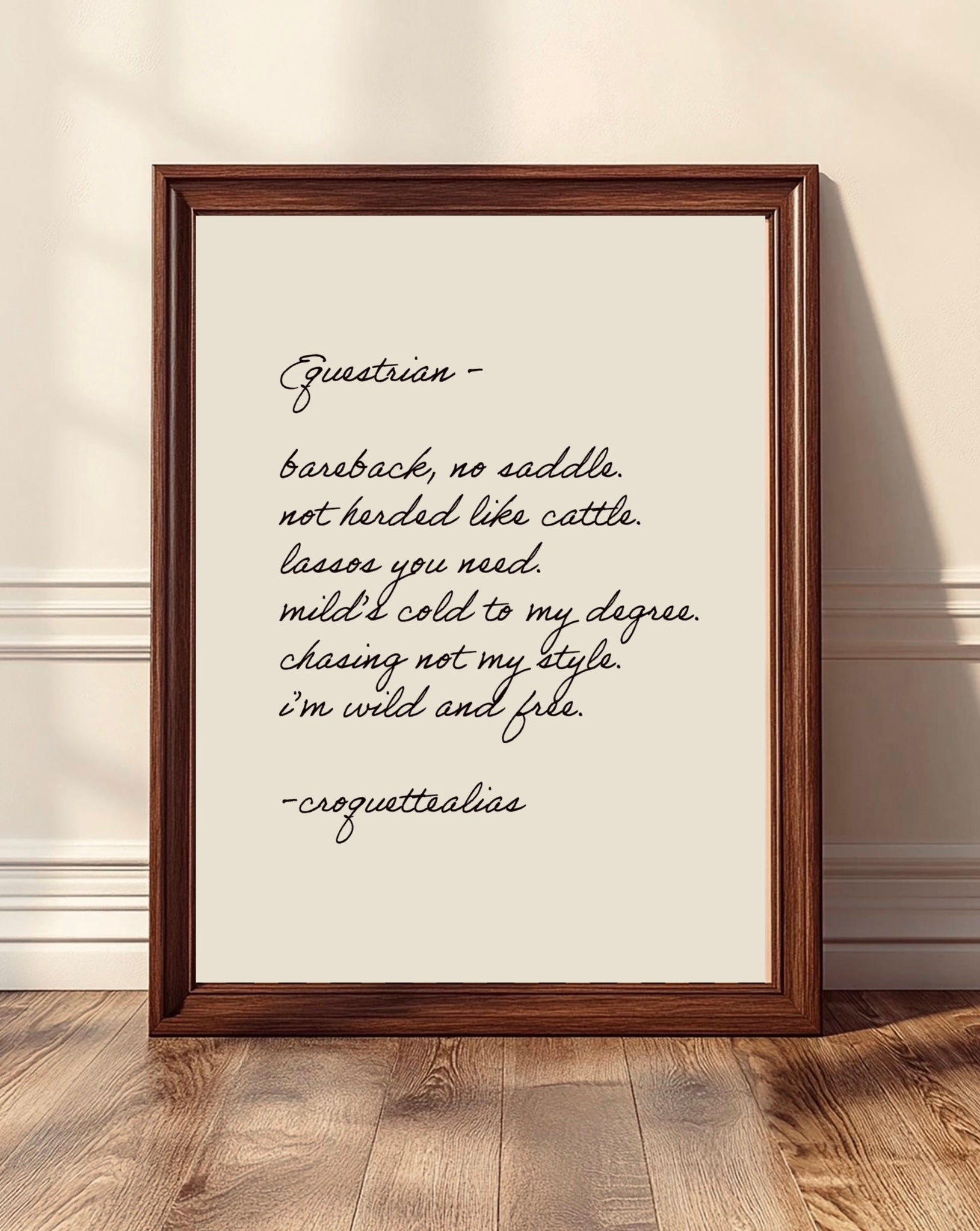 Equestrian Print