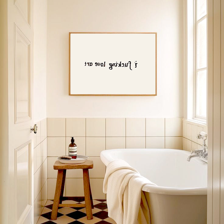 I Love Art Landscape Print