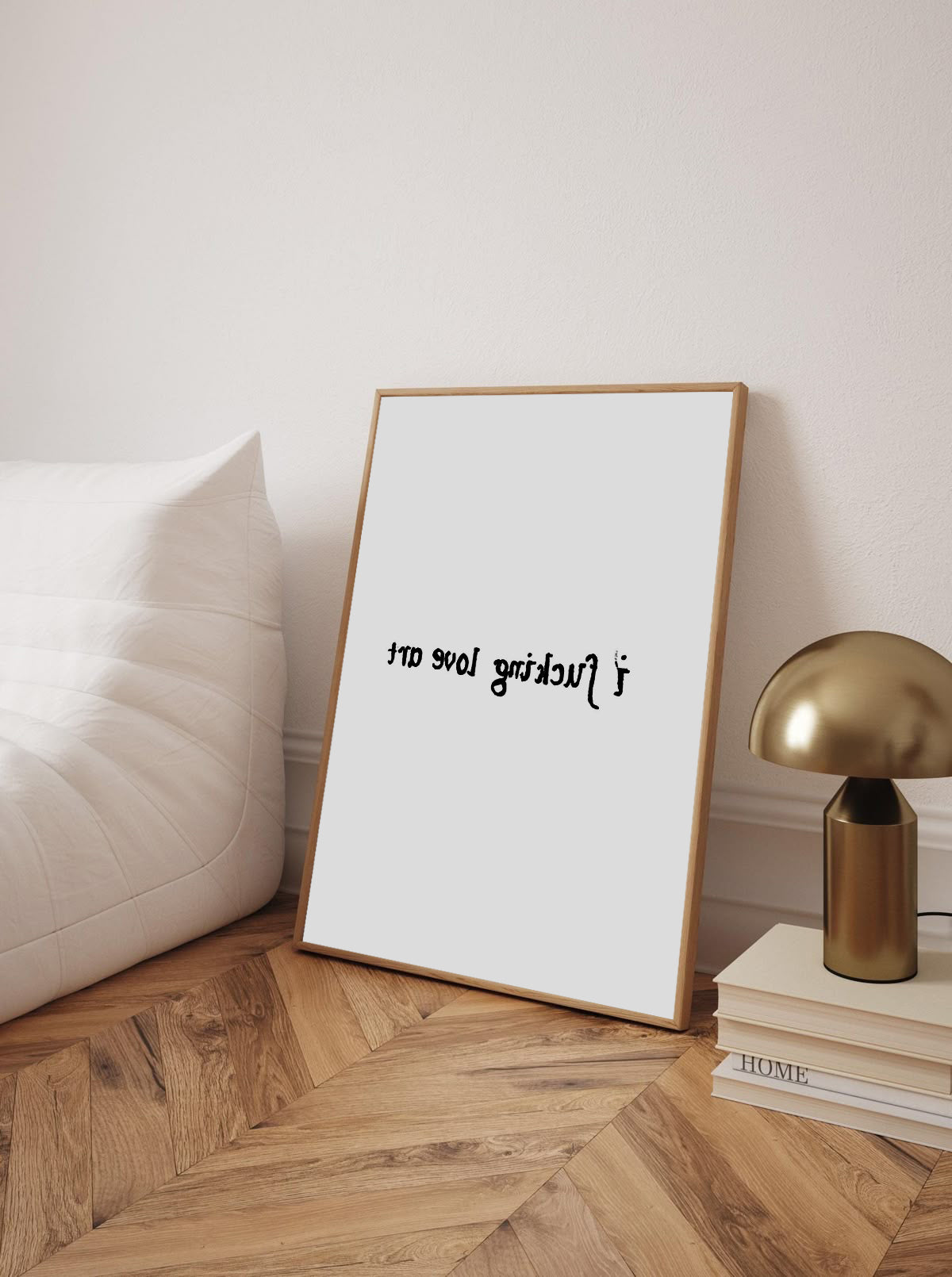 I Love Art Portrait Print